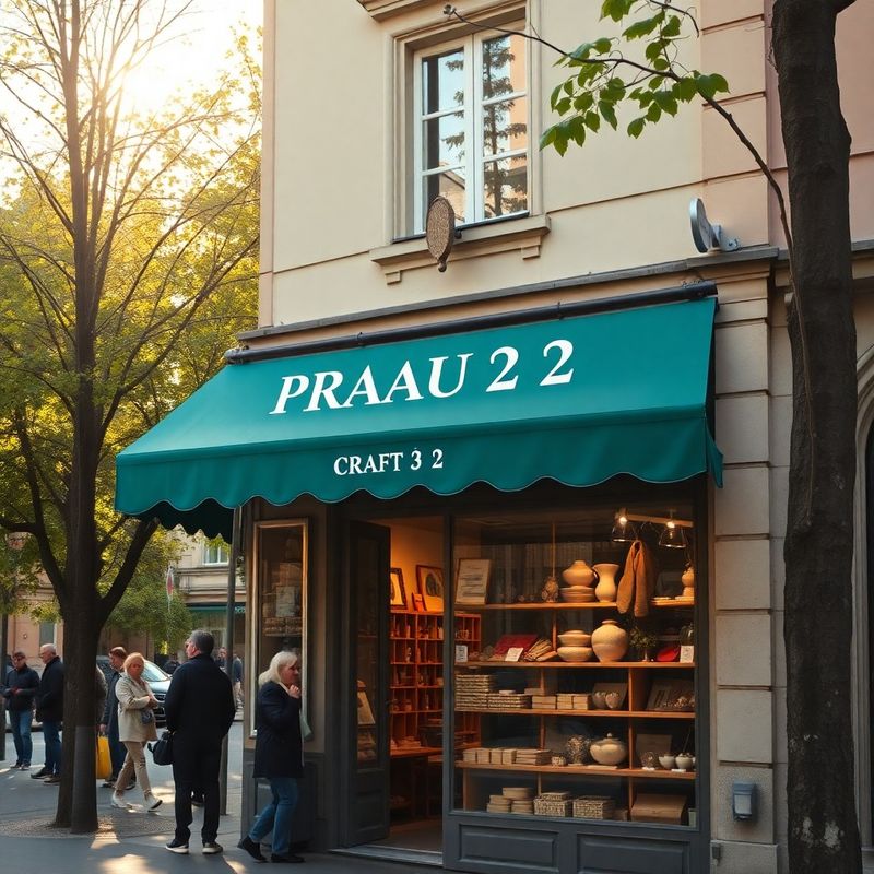 Exteriér ateliéru na Korunní ulici v Praze 2